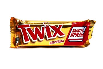 Твикс Печенье сахарное с карамелью в глазури 55г Россия